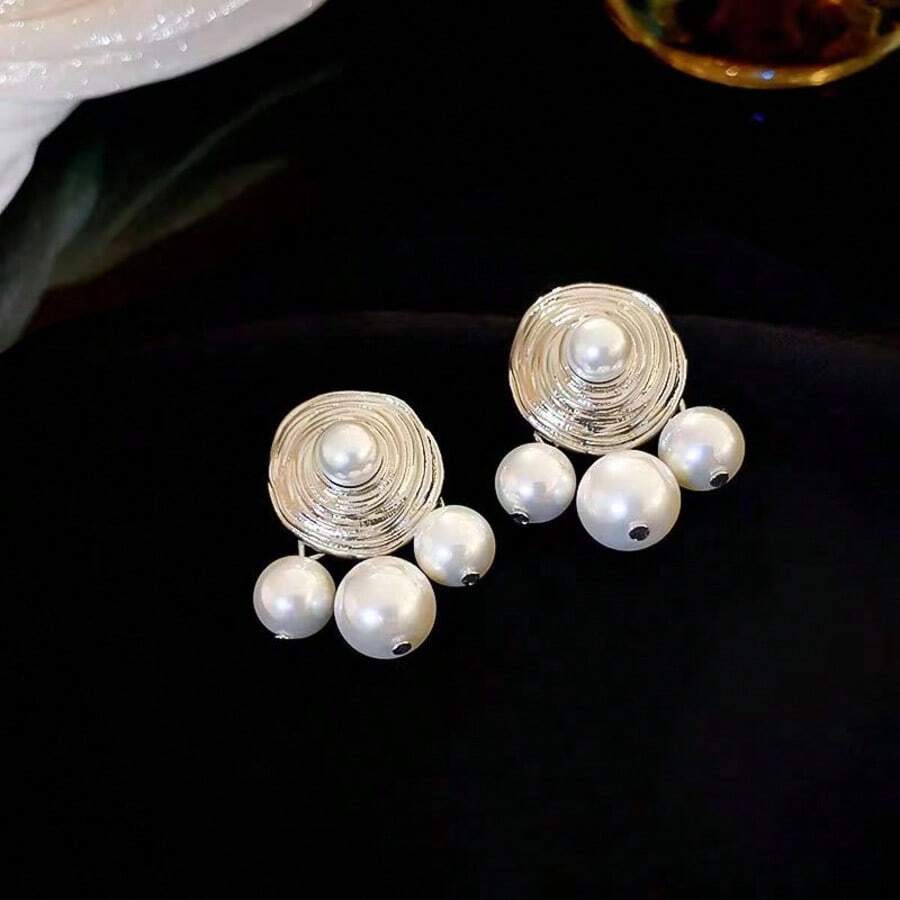 1 par de brincos femininos de prata esterlina 925 e cobre, presente de luxo adequado para feriados