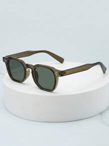 Comprimido verde-oliva com moldura verde
