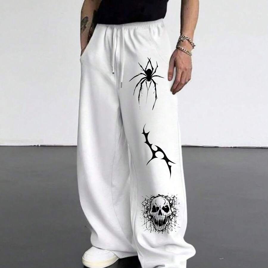 Calça Moletom Moda Urbana Estampada Inverno Escola Passeio