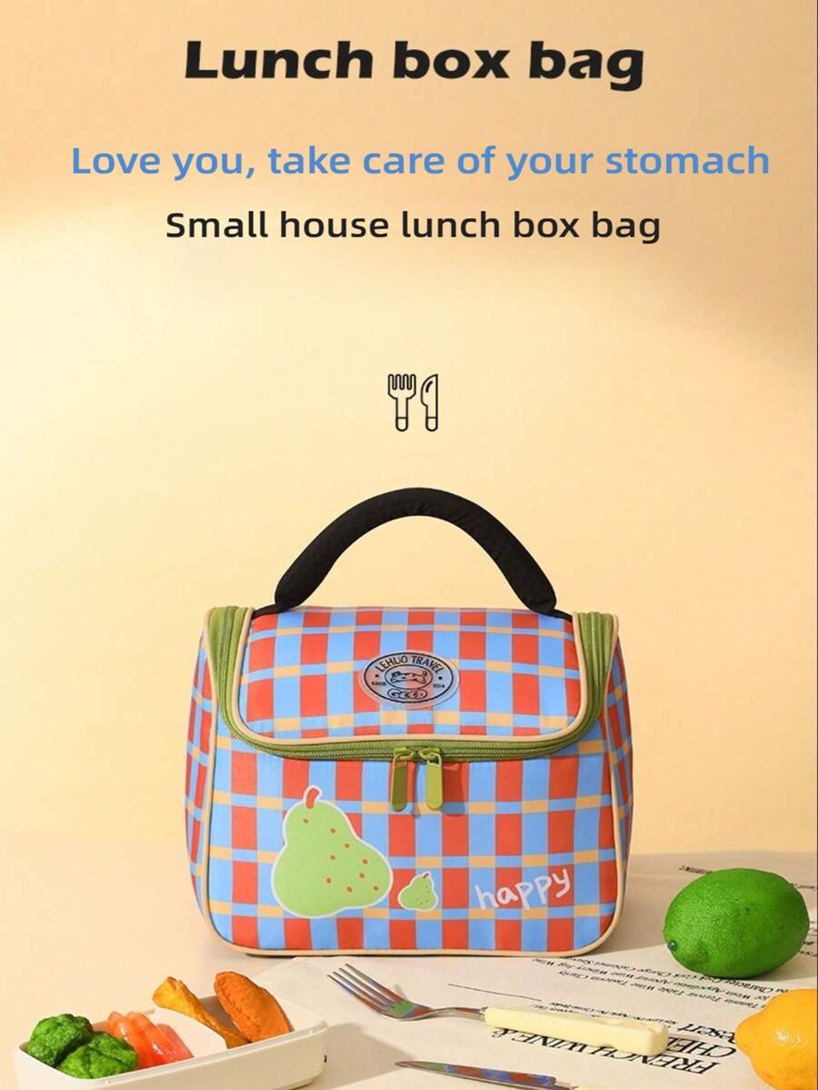1pc Waterproof Lunch Bag | Insulated Lunch Tote | Thickened Aluminum Foil Lunch Box For Worker & Student | Long-Lasting Meal Package | Lunch Bag, Lunch Box, Variety Pattern, Insulated, Large Capacity, Outdoor Lunch, School Lunch, Lunch Container, Aluminum Foil Thick, Office Lunch Bag, Kitchen, Kitchen Accessories