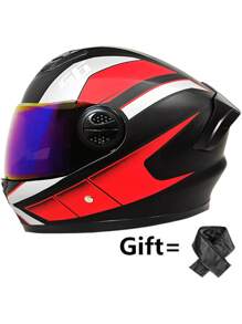 Matt Black Red + Color Mirror