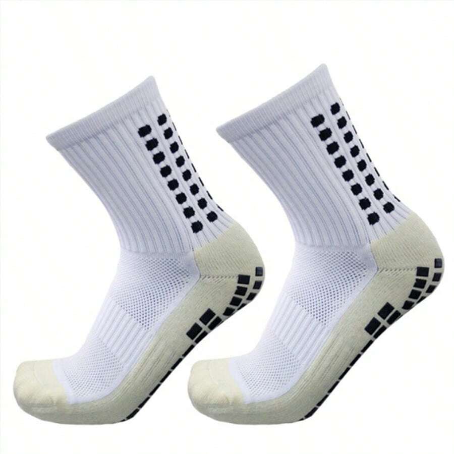 4 paires de chaussettes de sport de football pour hommes, antidérapantes pour le football, le basketball et d'autres sports