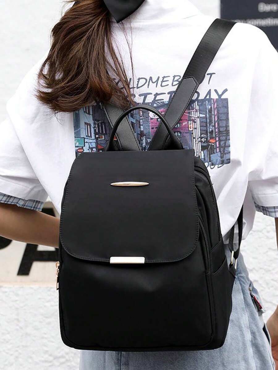 Fashion Solid Color Simple Backpack, Ultralight Backpack For Men And Women Laptop Backpack School Backpack Laptop School Bag Shoulder Bag Travel Bag Sports Bag University Bag Business Bag Outdoor Vacation Bag Backpack Travel Essentials Large Bag Travel Laptop Bag Office Bag