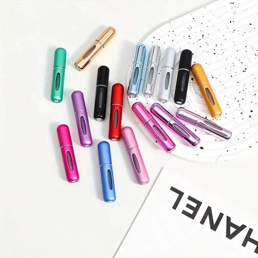 1Pc,5ml Perfume Bottle With Bottom Filling, Self-Pump Type, , Refillable Spray Bottle, Portable Cosmetic Bottle