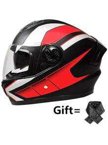 Matt Black Red + Transparent Mirror