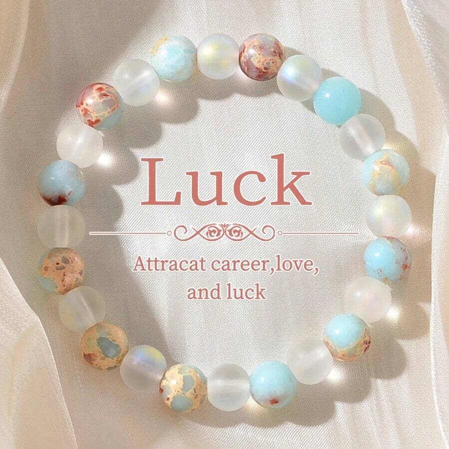 1 braccialetto in pietra Shoushan realizzato a mano, stile bohémien, attira carriera, amore e ricchezza, adatto per uso quotidiano, gioiello regalo per donne