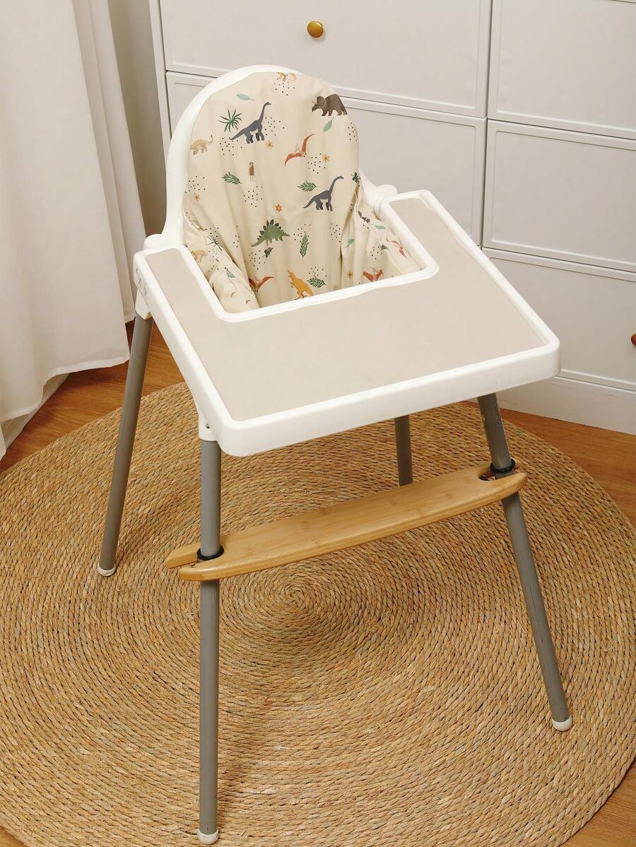 1 Set Baby Hochstuhl Fußstütze aus natürlichem Bambus Holz mit Höhenverstellung, passend für Antilop Hochstuhl, rutschfest und stabil, Baby Hochstuhl Zubehör