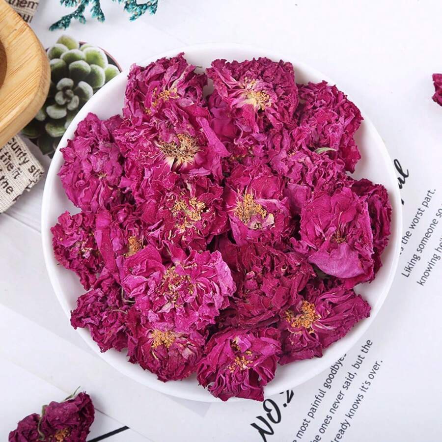 1 Pack Of 30g, 120g Or 200g Dried Peony, Rose Flowers, Botanical Wreaths, Handicraft Decor, Suitable For DIY Handmade Materials, Artisan Scented Candles, Aromatherapy, Home Decoration, Suitable For Various Festivals, Events, Living Room, Bedroom, Office, Cafe Decorations, Candle Making, Soap Making, All Holiday Decorations And Party Atmosphere