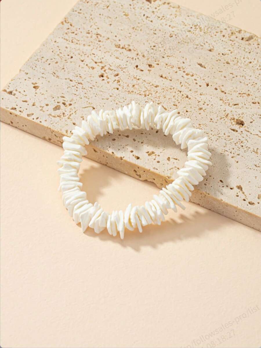 1 pièce Bracelet délicat et à la mode avec perles de coquillage pour femmes