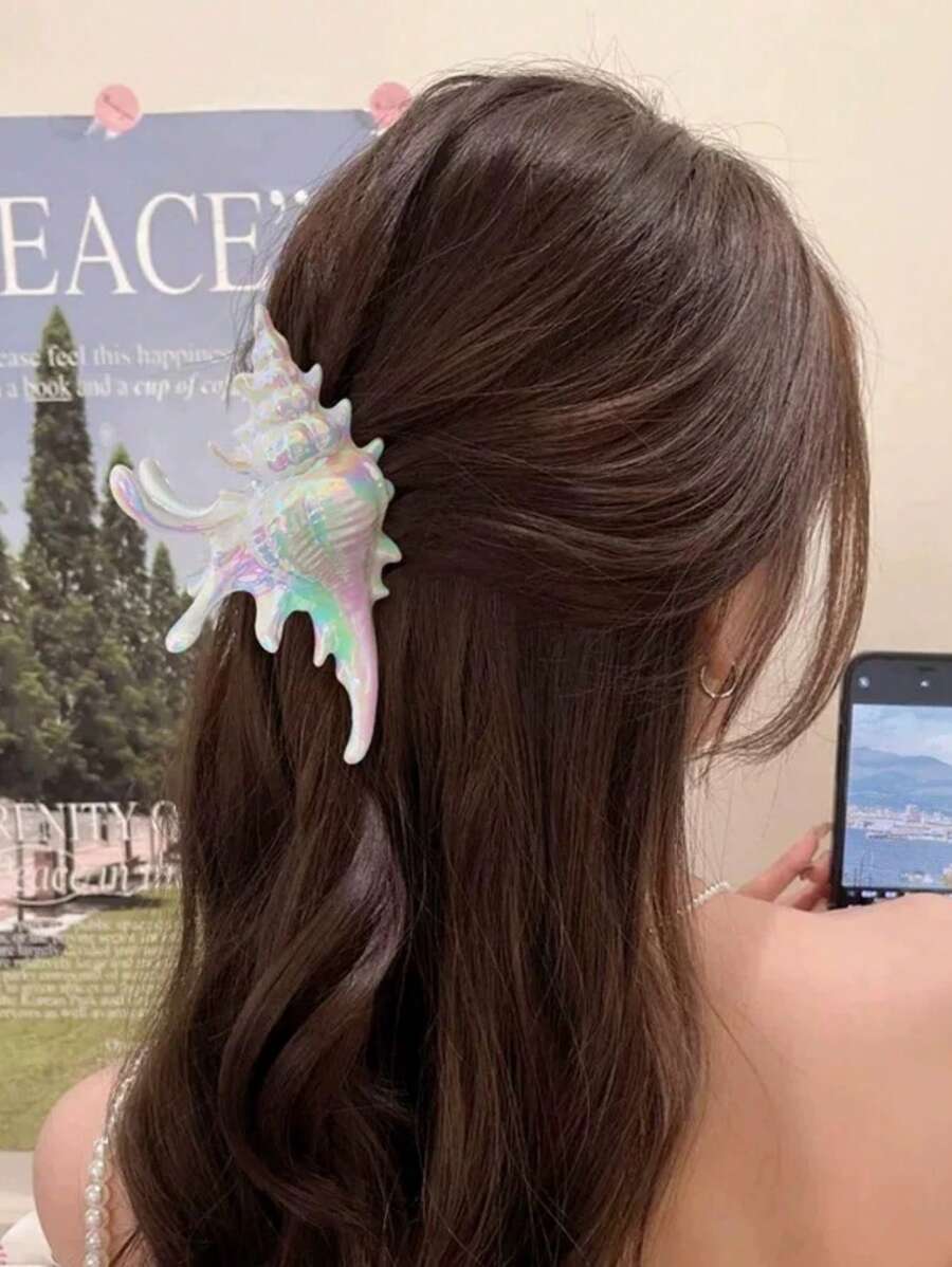 1pc Women's Venus Of The Sea Hair Clip, Mermaid, Seashell, Asian Style Ocean Hair Accessory Fashion Hair Accessories Animal Claw Clips