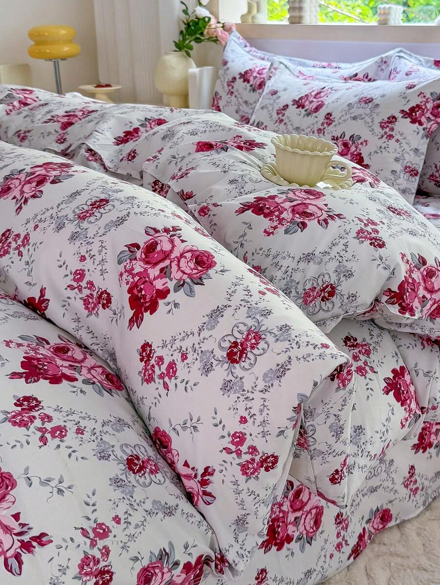 3 PiecesDuvet Cover Set, Soft & Skin-Friendly Bedding Set Including 1pc Duvet Cover And 2pcs Pillowcases, No Filling, Suitable For Dorm, Bedroom, Home Use, Multiple Sizes Available