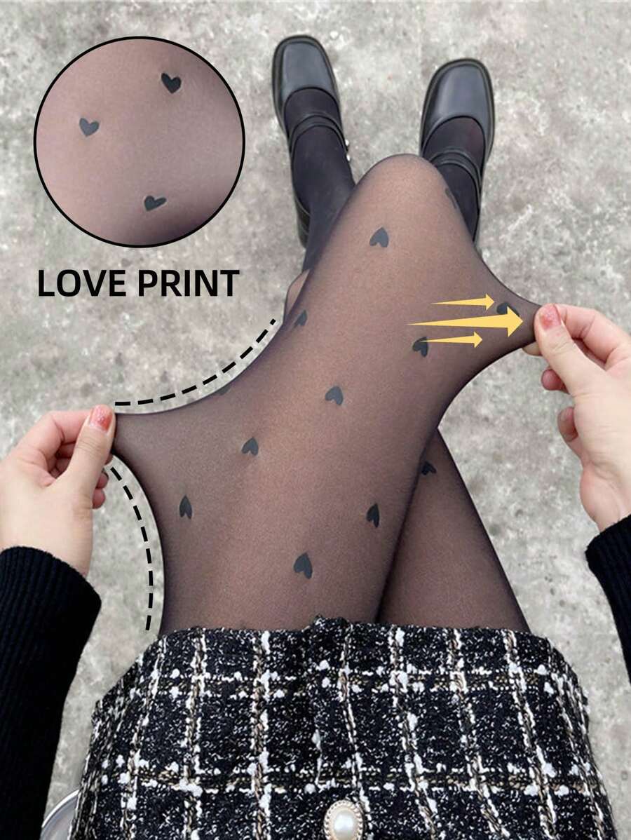 1pc 80g/220g Women's Spring And Autumn Silk Stockings, Black Sexy Transparent Long Socks, Autumn And Winter Thick Plush Warm Leggings And Pantyhose, Winter Work And Business Tight Pants (Suitable For 10-25 ° C)