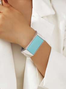 Bracelet bleu clair en or blanc