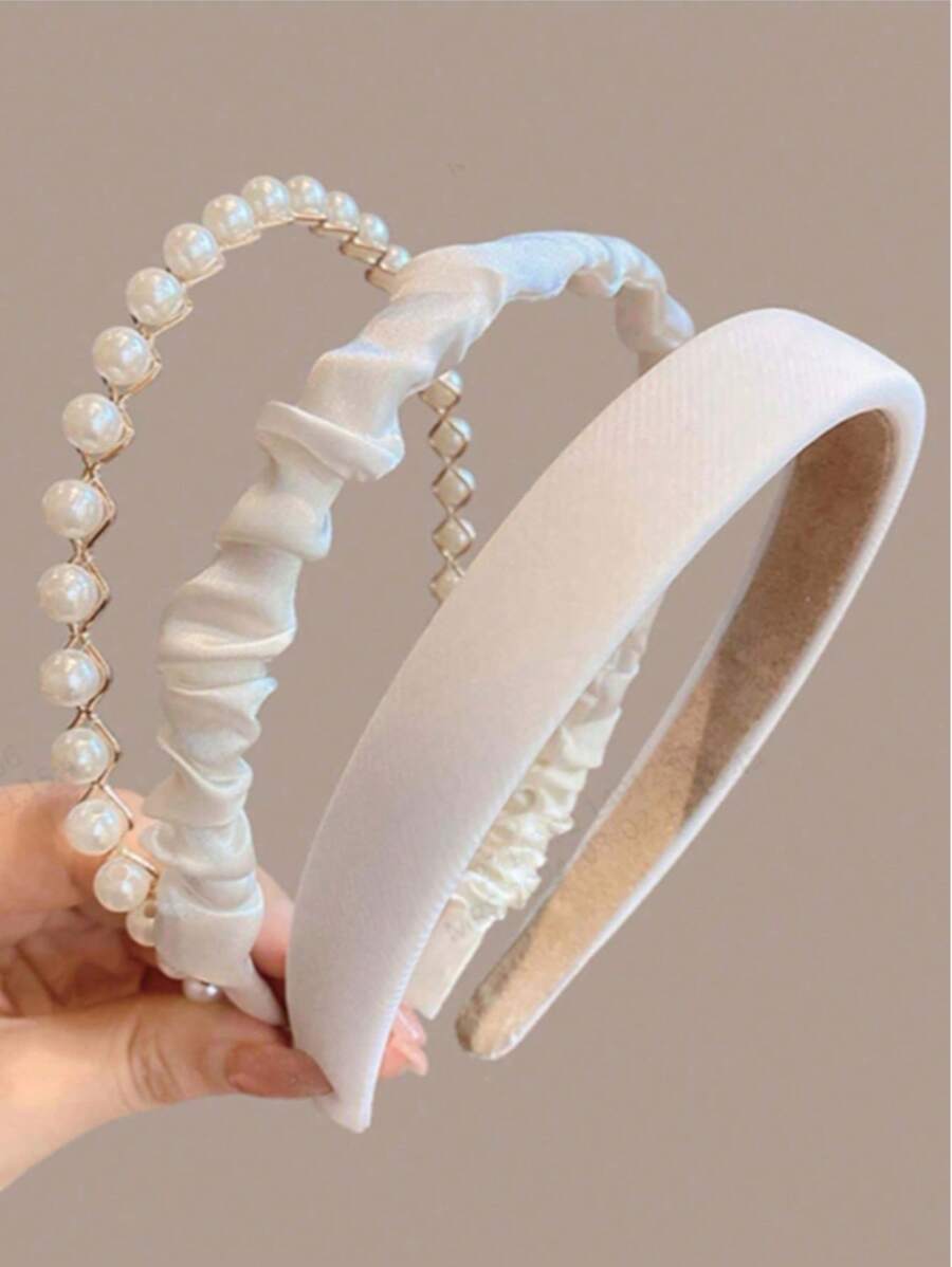1pc Women Fashion Headband, Summer Hair Hoop, Hair Scarf, Hair Band, Hair Ribbon, Hair Accessories (Random Style) Back To School