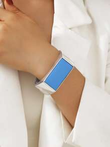 Bracelet bleu en or blanc