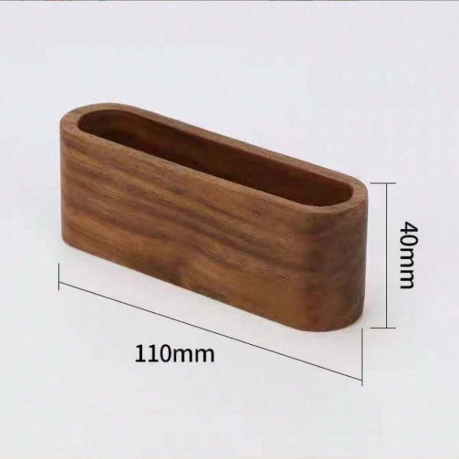 Porte-cartes de visite de bureau en bois, boîte de rangement pour cartes de visite de bureau