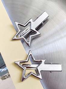 10pcs Hollow Star Hairpins