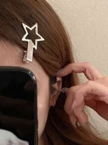 6pcs Hollow Star Hairpins
