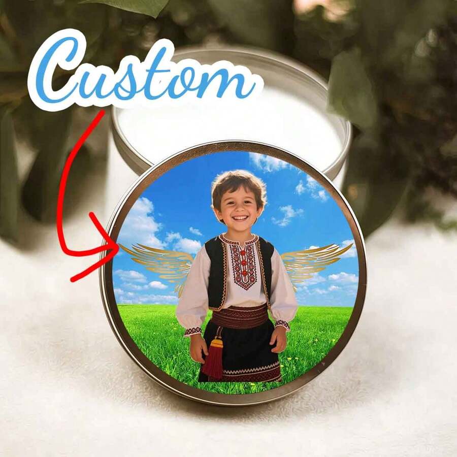 4cm Personalized Stickers, Customizable Sticker Background And Winged Figures, Make Your Angel, Suitable For Office, School, Graduation, Halloween, Christmas, Independence Day, Thanksgiving, Sealing, Adhesive, Used For Wedding, New Home School, Home, Kitchen, Dining Room, Bathroom, Living Room, Bedroom, Tea Room School Supplies,Back To School