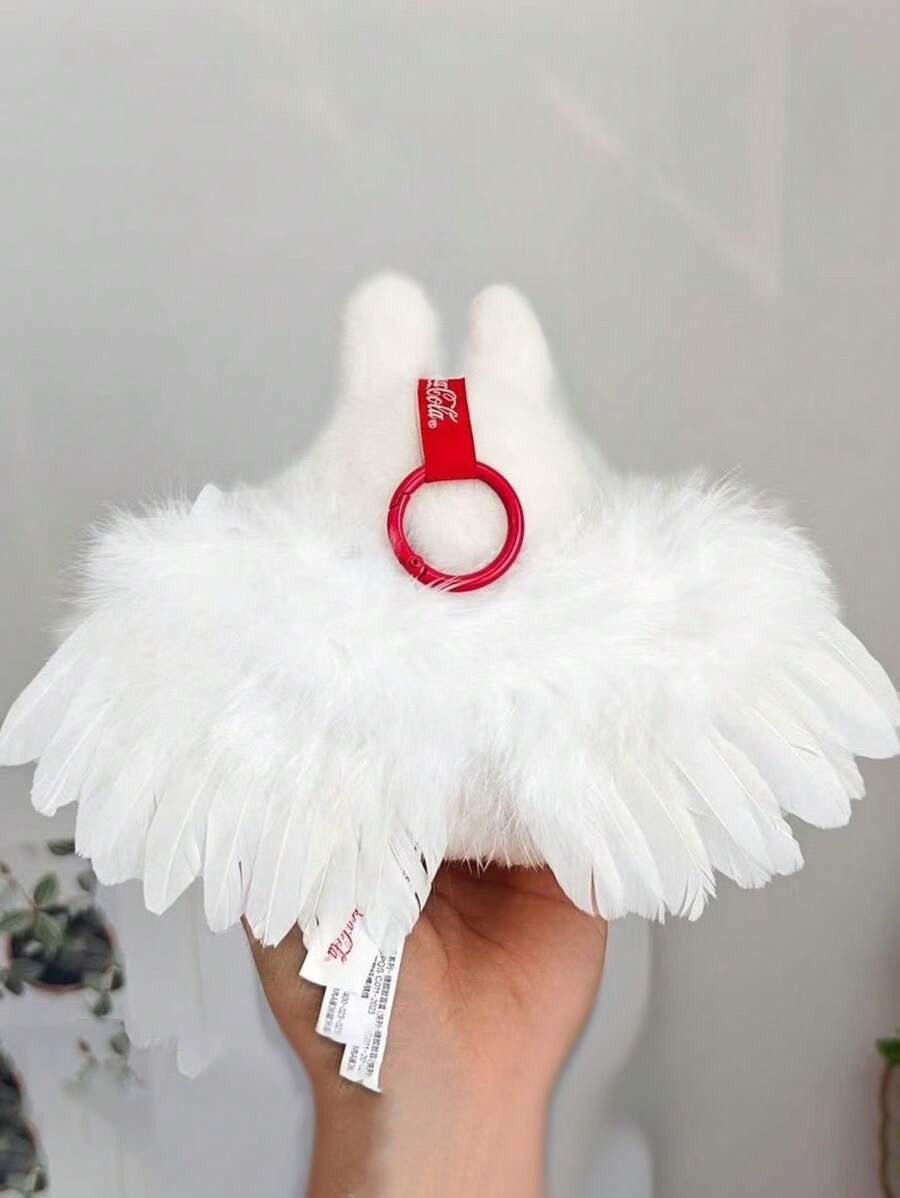 Accesorios de ropa, alas blancas y alas negras de Labu's Clothing, son productos periféricos, adecuados para graduación, entretenimiento, fiestas festivas, regalos de cumpleaños, (solo accesorios de ropa)