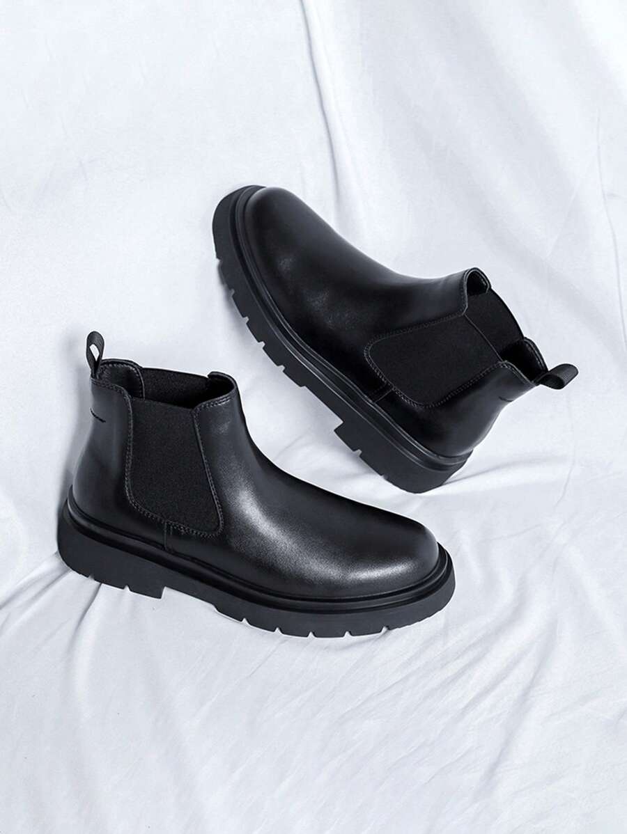 Plus-size Britse herenlaarzen, nieuwe enkellaarsjes, hoge werkschoenen, sigarettenkokerlaarzen, slijtvaste hoge antisliplaarzen, Britse werkschoenen met dikke zool, retro motorlaarzen