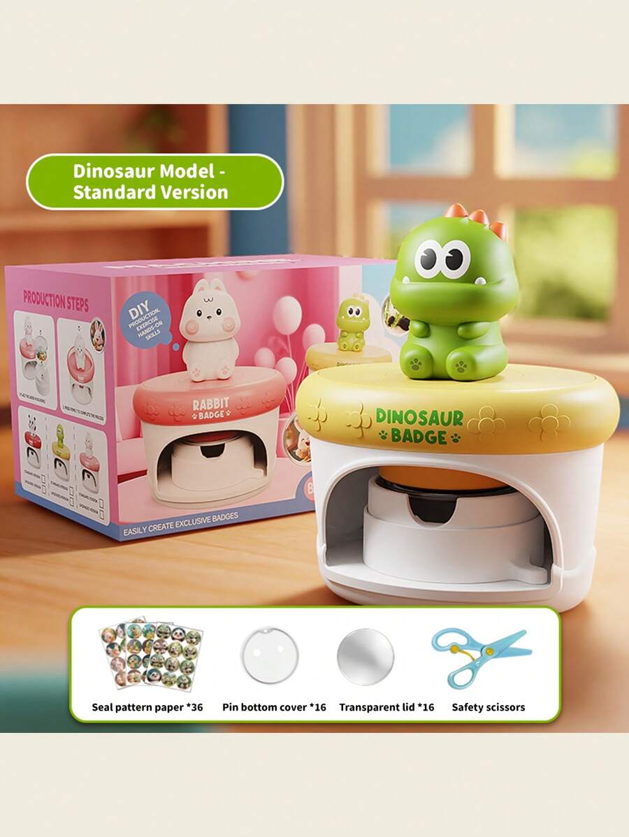 Hasbro DIY Cute Badge Maker Kit – Pin Button Machine With 16 Sets & Scissors – Ideal For Crafts, Gifts, Birthday Parties