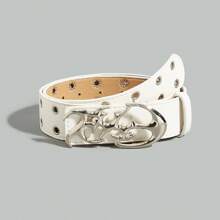 White Y2K Rivet Design