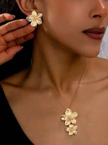 Colar + Brincos-Ouro