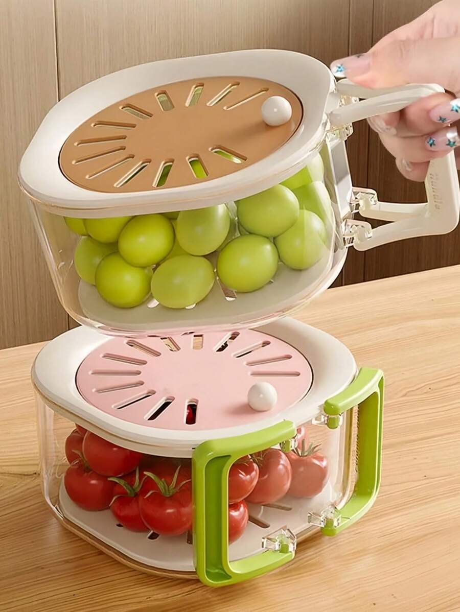 1 pièce Passoire rotative, bol de drainage de cuisine panier à laver les légumes, panier à laver les fruits et légumes, panier à soupe, passoire à baies, passoire à couper les fruits, petit panier pliable avec ensemble de passoire en plastique, mini kit pour la maison