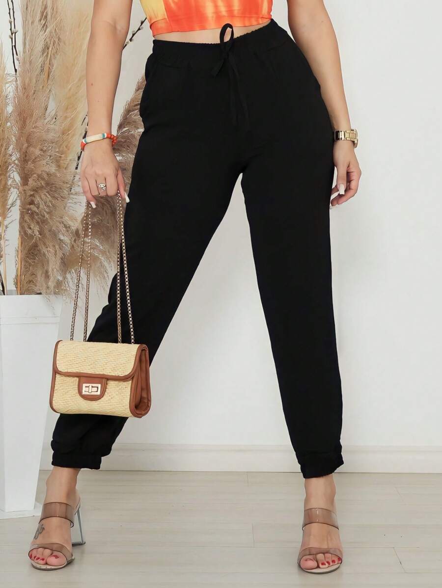 Calça Jogger Moletinho Inverno Casual Moda Gringa Blogueira