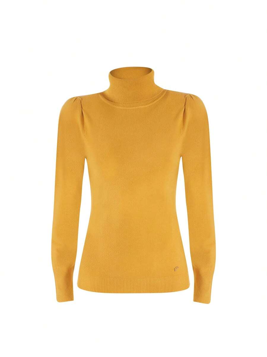 Yes-zee Maglie A Collo Alto Giallo M038 RU00