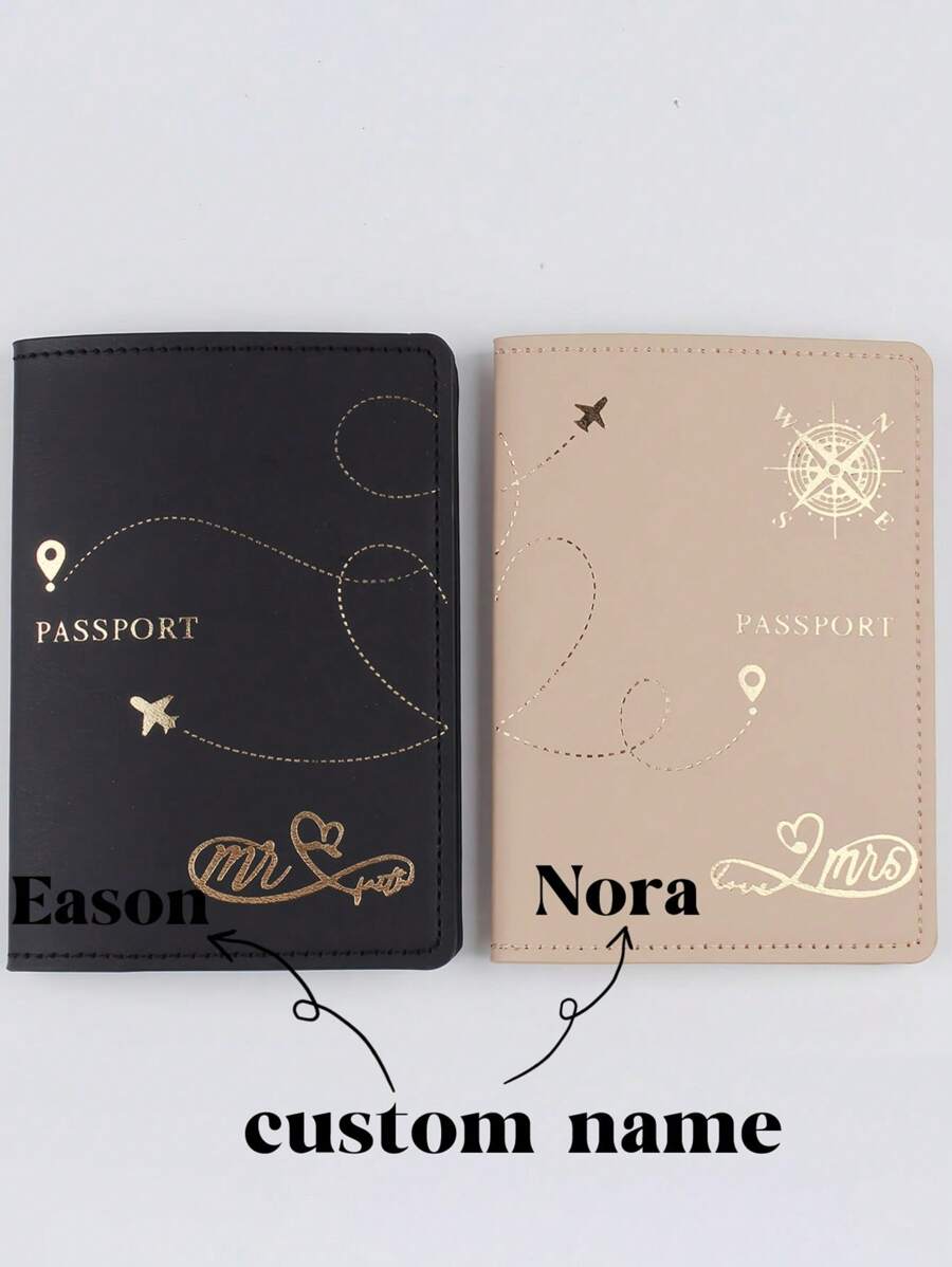 Couple Style Personalised Passport Cover,,Passport Holder , 1st Passport Cover, Holiday Gift, Travel Gift