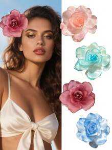 4 flores grandes