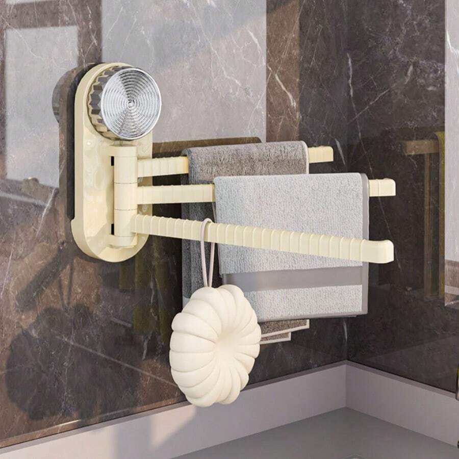 Supporto per strofinacci da cucina e portasciugamani con ventosa, portasciugamani da bagno, portaoggetti a più aste senza bisogno di forare
