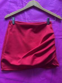 Short saia vermelho