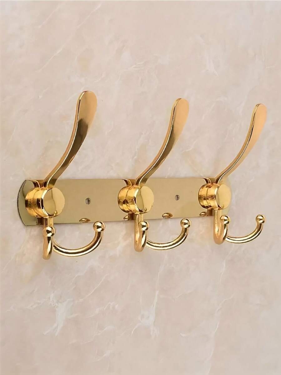 1 Piece Of Stainless Steel Towel Hook, Multifunctional Metal Hook, Creative Clothes Hook, Coat Rack Storage Hook, Punch-Free Wall-Mounted Hanger, Suitable For Bathroom, Wardrobe, Bedroom, Bathroom Accessories, Suitable For Behind The Door/Bathroom/Kitchen/Living Room/Bedroom