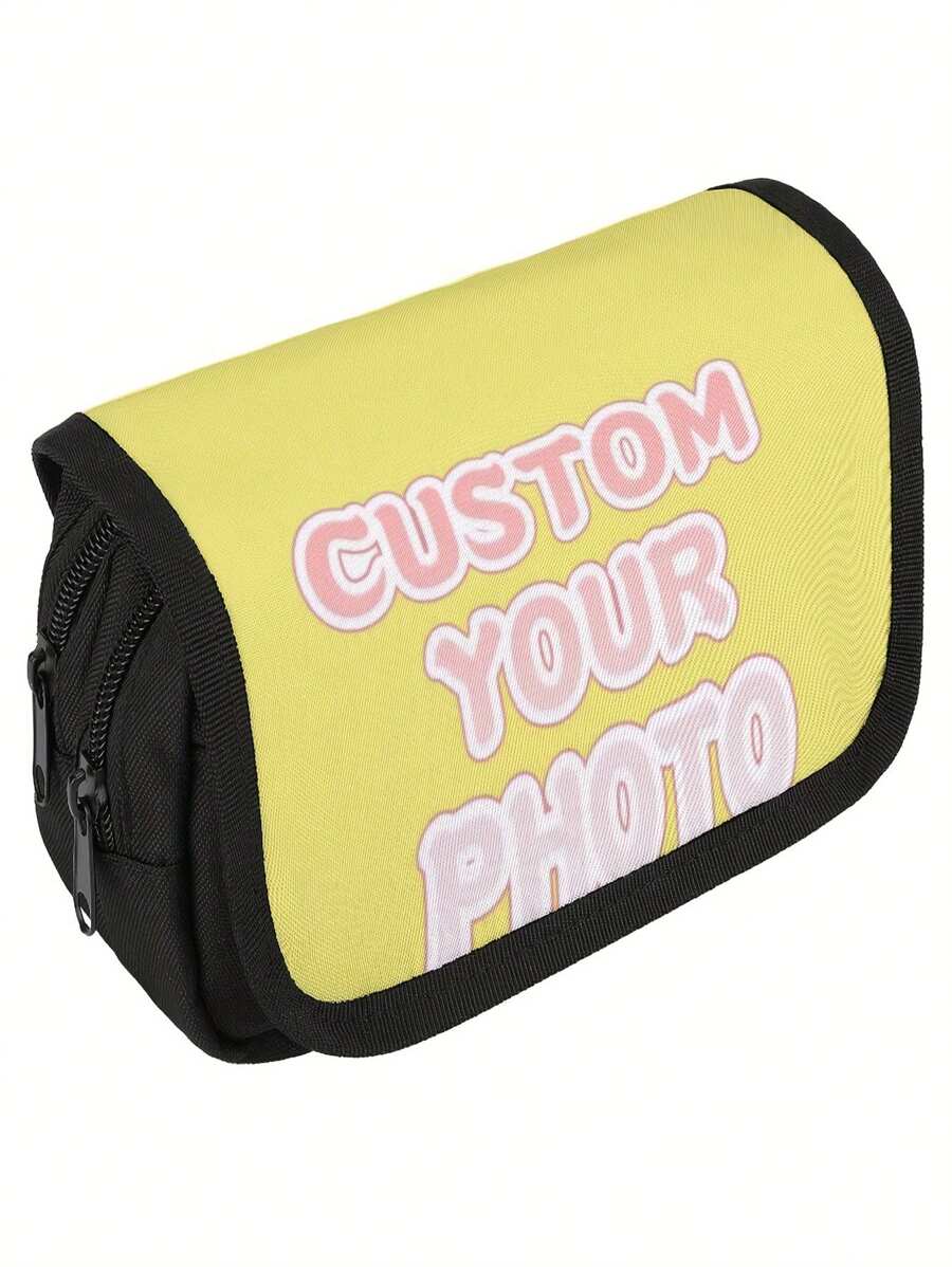 Trousse à crayons personnalisée, trousse à crayons à double couche pour l'école, le bureau, les voyages et les usages professionnels afin de répondre à vos besoins quotidiens. Un super cadeau d'anniversaire pour les enfants et la famille
