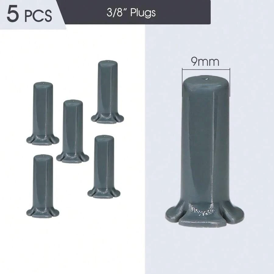 OD-12MM PE PU Tubing Fittings Quick Push Garden Water Connecters 3/8'' Hose Coupling Adapter Tap Valve Straight Tee Elbow Stakes