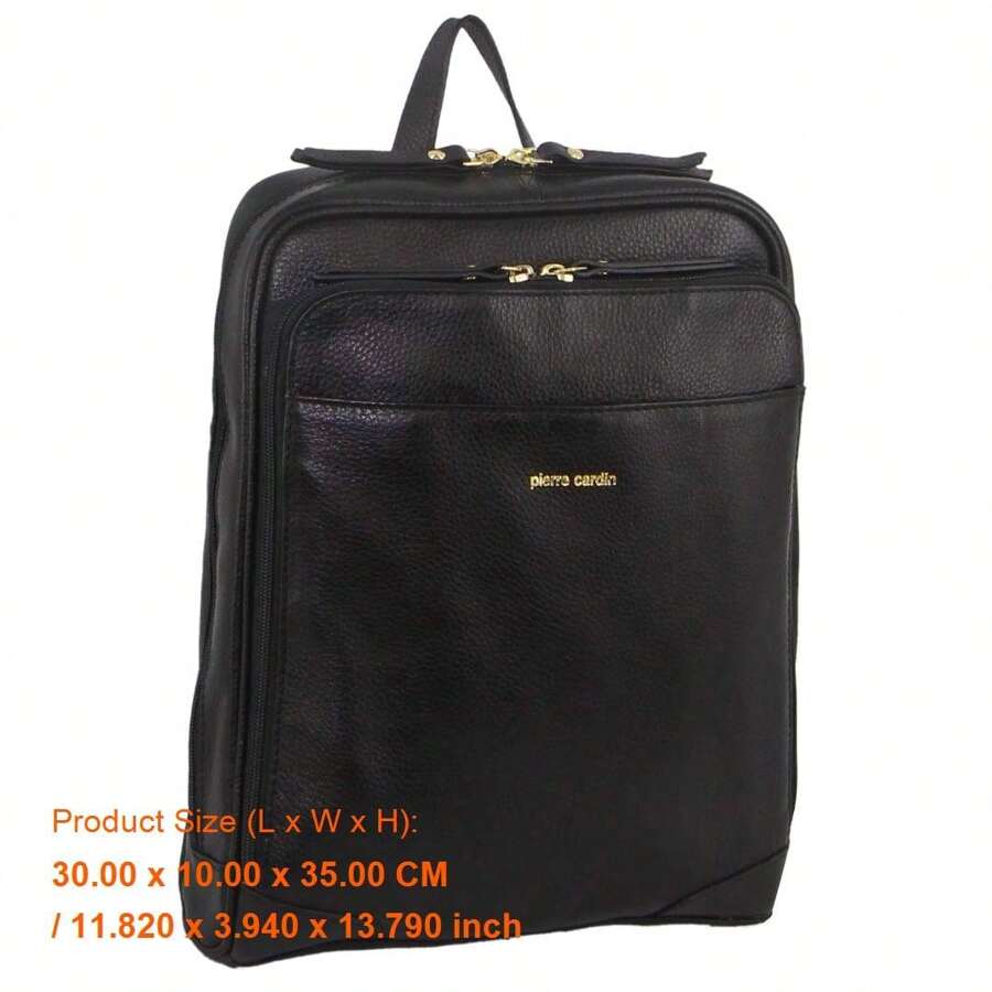 Stylish Rustic Women's Black Leather Backpack For Travel And Daily Use - Versatile Handbag With Comfortable Straps
