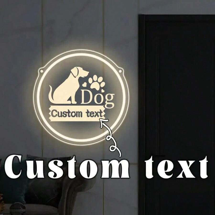 Personalisierte Neonlichter für Haustiere, mit benutzerdefiniertem Hundedesign, mit USB-betriebenen LED-Leuchten, als Heim- oder Bürodekoration. Perfekt für Anlässe wie Geburtstage, Hochzeiten, Jahrestage, Weihnachten, Halloween etc.