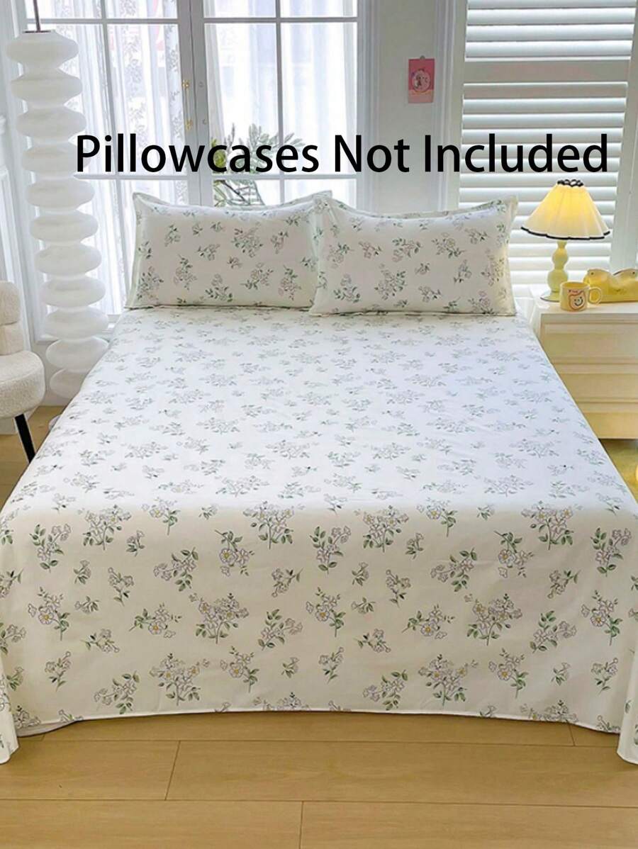 1pc Soft Skin-Friendly Printed Bedsheet, Modern Rectangular Fashionable Minimalist Design For Children/Double Bed, Available In Multiple Sizes, Suitable For Bedroom, All Seasons