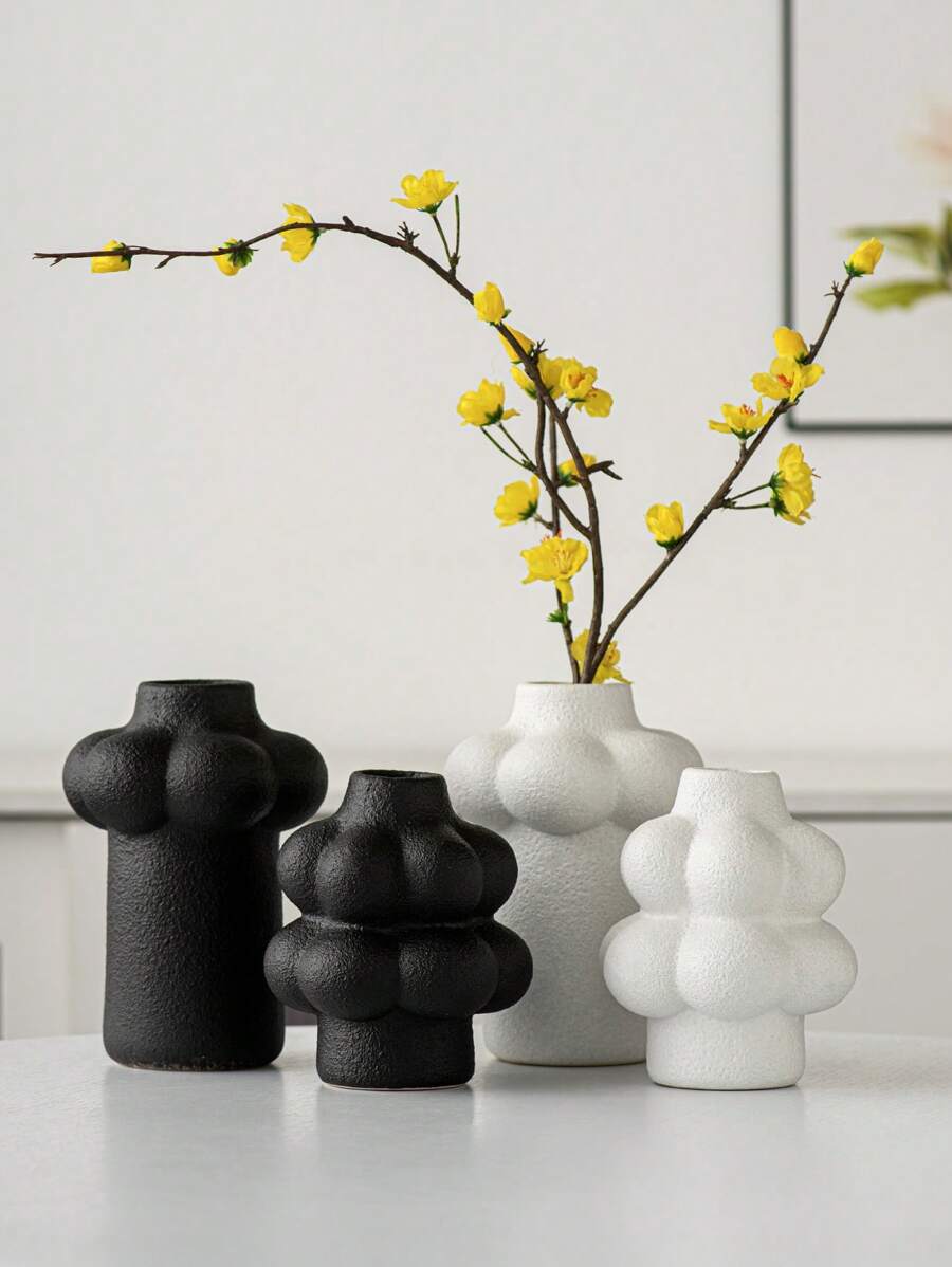 1 Peça Vaso Cerâmico em Forma de Nuvem, Vaso Floral, Decoração Elegante, Estilo Moderno Minimalista, Diversos Tamanhos, Adequado para Decoração de Casa, Quarto, Hotel, Restaurante, Presente de Formatura, Temporada de Casamentos, Lembranças