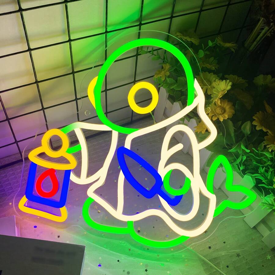 Luce decorativa a LED al neon di Tonibel, alimentata a USB, con luminosità e colore regolabili, montata a parete, adatta per camera da letto, sala giochi, club, bar e altri ambienti
