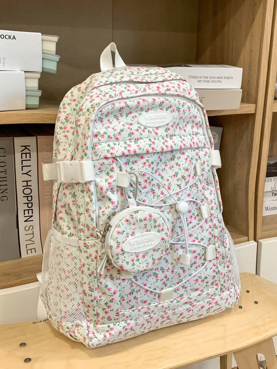 Conjunto de 2 mochilas femininas com grande capacidade