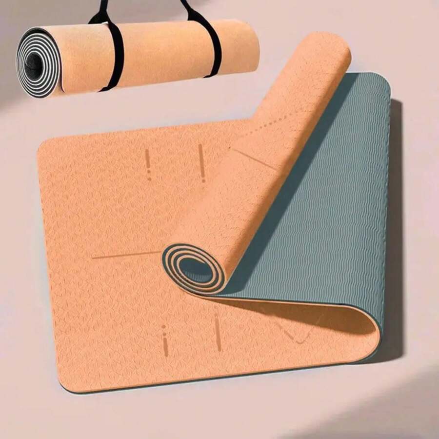 WESTTUNE Yoga Mat Non Slip, Ilates Fitness Mats Anti-Tear Exercise Yoga Mat With Carrying Strap And Bag For Women