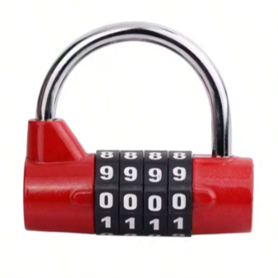 Lucchetto a combinazione a 4 cifre per impieghi gravosi, lucchetto di sicurezza resistente alle intemperie, lucchetto di sicurezza per palestra all'aperto
