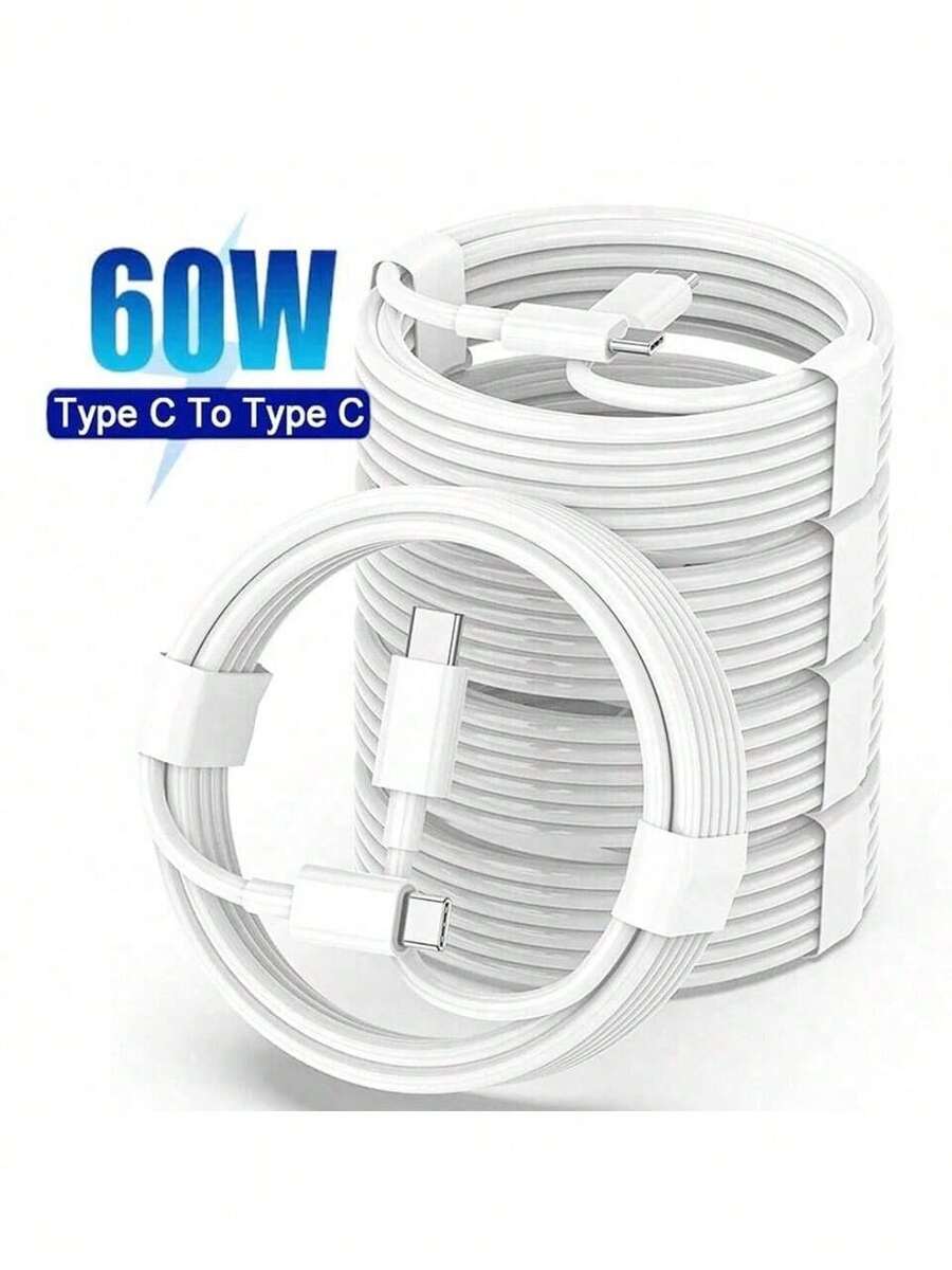 60W USB C auf Typ C Schnellladekabel 1 Stück/3 Stück/5 Stück, 1m USB-C auf Typ-C Stromkabel kompatibel mit iPhone 16/15 Pro Plus Pro Max, Pro Air/iPad/iPad Pro 12.9/11, kompatibel mit Samsung Galaxy S25 S24 S23 S22, Handyladekabel schwarz/weiß kompatibel mit iPhone 16, 16 Pro Max, 15, 15 Plus, 15 Pro, 15 Pro Max, kompatibel mit Redmi, kompatibel mit OnePlus