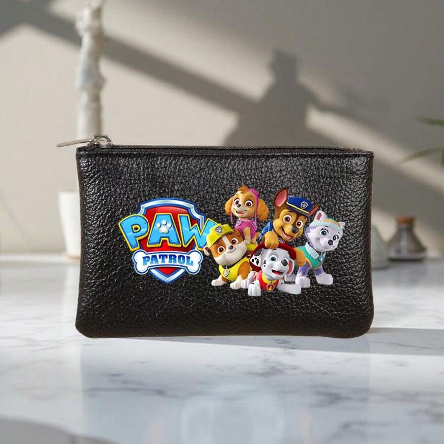Paw Patrol 1pc Paw Patrol Cartoon Short Wallet With Zipper Closure Durable Skye Cartoon Design Compact & Stylish For Everyday Use Coin Purse For Women Money Wallet Mini Wallet Purse Wallet Coin Wallet