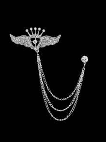 Broche Asas Prata