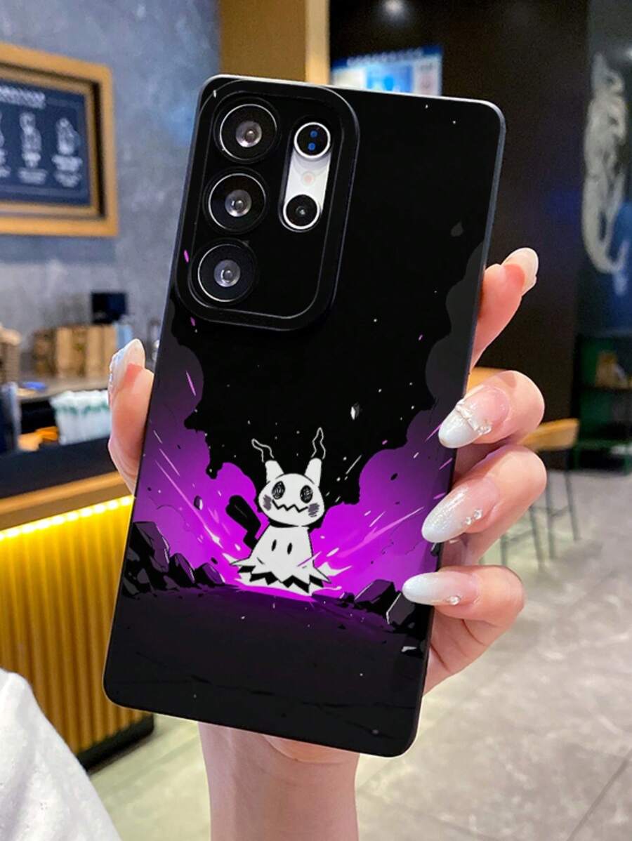 pokemon 1 Stück Pokemon minimalistisches weiches Smartphone Hülle, kompatibel mit OPPO//GalaxyS22/S23/S24Ultra/, original handbemalte weiche Schutzhülle, stoßfestes Design, geeignet als Geschenk für Freundin zu Feiertagen